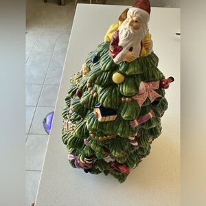 Rare Vintage Spode Christmas Tree Collection - Figural Tree Cookie Jar